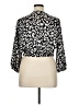 Primark 100% Polyester Animal Print Black 3/4 Sleeve Blouse Size 14 - photo 2