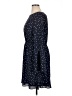 Q&A 100% Polyester Polka Dots Blue Casual Dress Size XL - photo 5