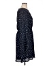 Q&A 100% Polyester Polka Dots Blue Casual Dress Size XL - photo 4