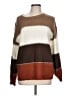 Angashion Color Block Brown Pullover Sweater Size L - photo 1