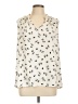 Ann Taylor 100% Polyester Ivory Sleeveless Blouse Size L - photo 1