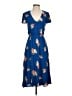 WAYF Blue Casual Dress Size XS - photo 1