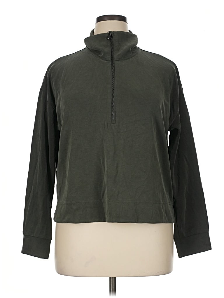 Pre-owned Athleta Sweatshirt In Green