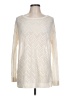 Ann Taylor LOFT Chevron-herringbone Ivory Pullover Sweater Size L - photo 1