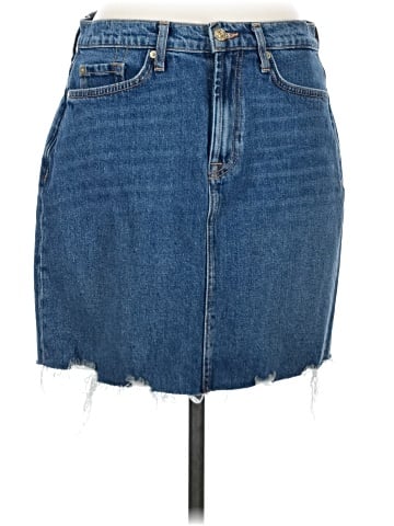 7 For All Mankind Denim Skirt (view 1)