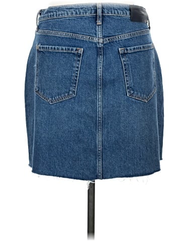7 For All Mankind Denim Skirt (view 2)
