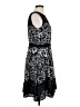 Ann Taylor 100% Polyester Paisley Black Cocktail Dress Size 12 - photo 4