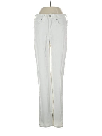 Madewell Kick Out Crop Jeans in Pure White (view 1)