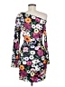 Unbranded Floral Black Cocktail Dress Size M - photo 2