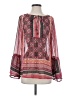 Knox Rose 100% Polyester Burgundy Long Sleeve Blouse Size S - photo 1