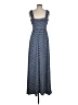 Max Studio Polka Dots Blue Casual Dress Size M - photo 2