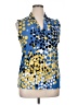Anne Klein Blue Sleeveless Blouse Size XL - photo 1