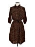 Assorted Brands Animal Print Orange Casual Dress Size M - photo 1