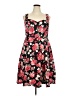 Torrid Floral Red Cocktail Dress Size 18 - photo 1