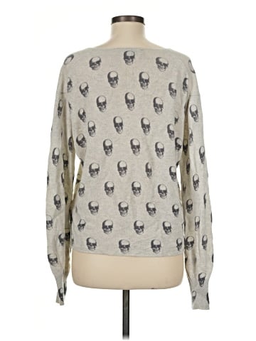 Skull Cashmere Pullover Sweater (view 2)
