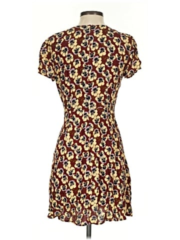 Madewell Button-Wrap Dress in Viola Floral (view 2)