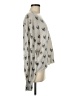 Skull Cashmere Print Silver Pullover Sweater Size M - photo 4
