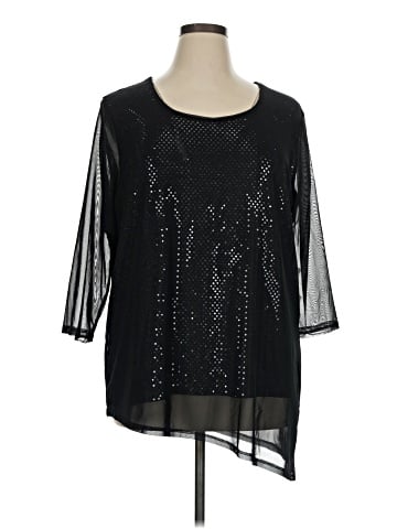 JM Collection 3/4 Sleeve Blouse (view 1)