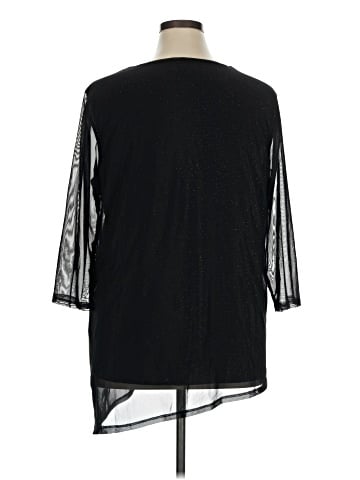 JM Collection 3/4 Sleeve Blouse (view 2)