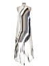 Laundry by Shelli Segal 100% Polyester Stripes Ivory Casual Dress Size 12 - photo 2