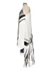 Laundry by Shelli Segal 100% Polyester Stripes Ivory Casual Dress Size 12 - photo 5
