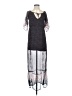 Ecote 100% Polyester Graphic Black Casual Dress Size XS - photo 1