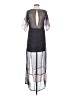 Ecote 100% Polyester Graphic Black Casual Dress Size XS - photo 2