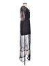Ecote 100% Polyester Graphic Black Casual Dress Size XS - photo 4