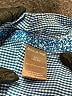 White Stag Checkered-gingham Blue Long Sleeve Button-Down Shirt Size 12 - photo 7