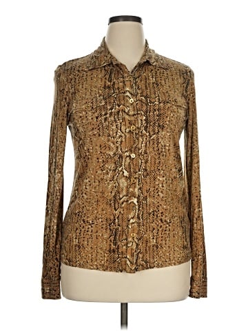 Tory Burch Long Sleeve Silk Top (view 1)