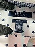 Chaps Polka Dots Ivory Long Sleeve Blouse Size XL - photo 7