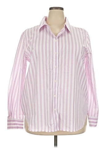 Ann Taylor Long Sleeve Button-Down Shirt (view 1)