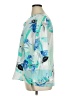Alfani 100% Polyester Teal 3/4 Sleeve Blouse Size XL - photo 5