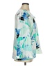 Alfani 100% Polyester Teal 3/4 Sleeve Blouse Size XL - photo 4