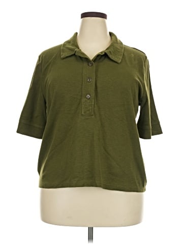 Banana Republic Factory Store 3/4 Sleeve Button-Down Shirt (view 1)