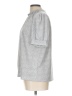 Adrianna Papell Silver Short Sleeve Blouse Size L - photo 5