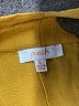 Peach Solid Yellow Shorts Size L - photo 3