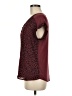 Fortune + Ivy 100% Polyester Animal Print Burgundy Short Sleeve Blouse Size M - photo 5