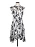 ALLSAINTS 100% Viscose Graphic Silver Cocktail Dress Size 2 - photo 1