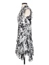 ALLSAINTS 100% Viscose Graphic Silver Cocktail Dress Size 2 - photo 5