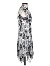 ALLSAINTS 100% Viscose Graphic Silver Cocktail Dress Size 2 - photo 4