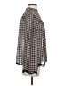 Max Studio 100% Polyester Houndstooth Brown Long Sleeve Blouse Size XS - photo 4