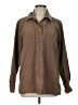 Cherokee 100% Polyester Brown Long Sleeve Blouse Size L - photo 1