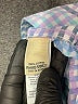 L.L.Bean 100% Cotton Houndstooth Blue Short Sleeve Button-Down Shirt Size XL - photo 8