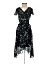 DKNY 100% Polyester Stars Black Cocktail Dress Size 6 - photo 1
