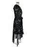 DKNY 100% Polyester Stars Black Cocktail Dress Size 6 - photo 4