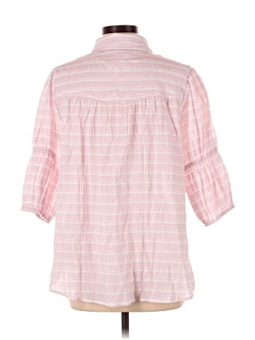 Pilcro 3/4 Sleeve Button-Down Shirt (view 2)