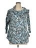 Ruby Rd. Teal 3/4 Sleeve Blouse Size XL - photo 1
