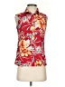 IZOD Red Sleeveless Blouse Size 4 - photo 1