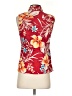 IZOD Red Sleeveless Blouse Size 4 - photo 2